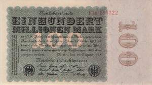 100 Millionen Mark 1923